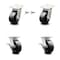 Service Caster 5 Inch Kingpinless Glass Filled Nylon Wheel Caster Swivel Locks 2 Brakes, 2PK SCC-KP30S520-GFNR-BSL-2-SLB-2 - alternate 1
